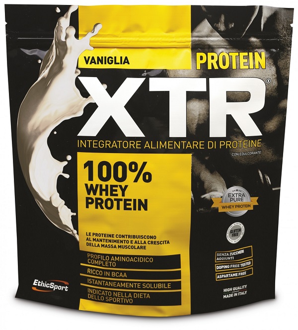 ETHICSPORT PROTEIN XTR VANIGLIA POLVERE 500 G - goldeneffe.it