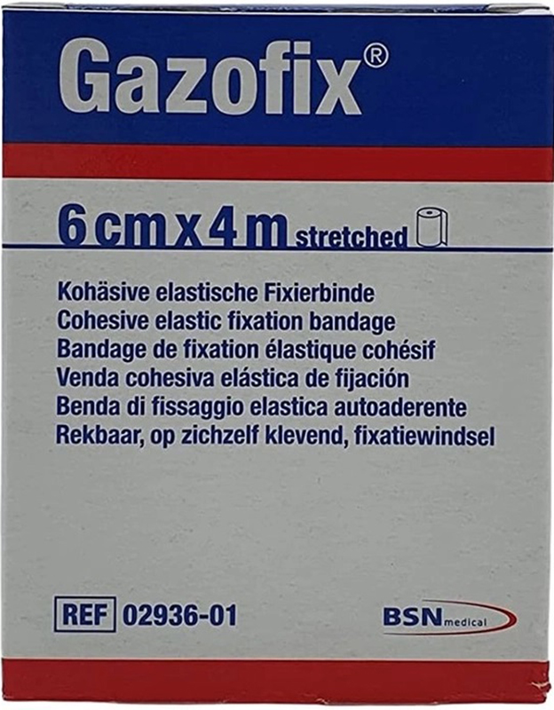 BENDA ELASTICA AUTOADESIVA GAZOFIX 6X400 CM - goldeneffe.it