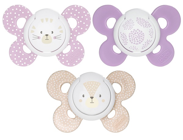 CHICCO SUCCHIETTO COMFORT GIRL IN SILICONE 6-16 MESI 2 PEZZI - goldeneffe.it
