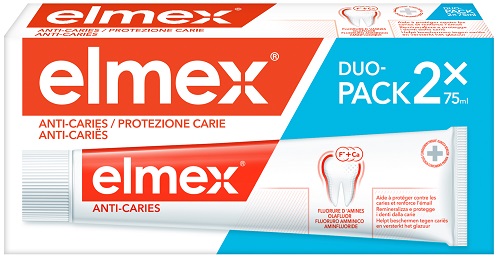 ELMEX PROTEZIONE CARIE 2 X 75 ML - goldeneffe.it