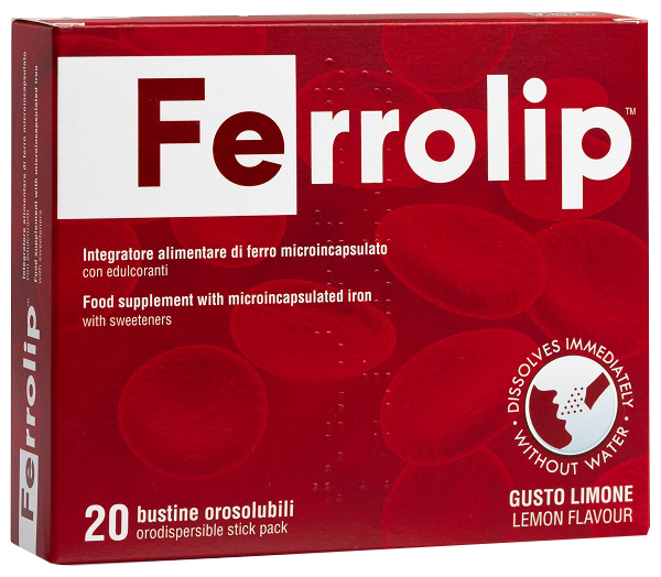 FERROLIP 20 BUSTINE OROSOLUBILI GUSTO LIMONE - goldeneffe.it