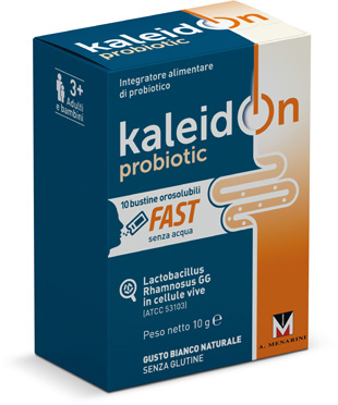 KALEIDON PROBIOTIC FAST BIANCO NATURALE 10 BUSTE OROSOLUBILI - goldeneffe.it