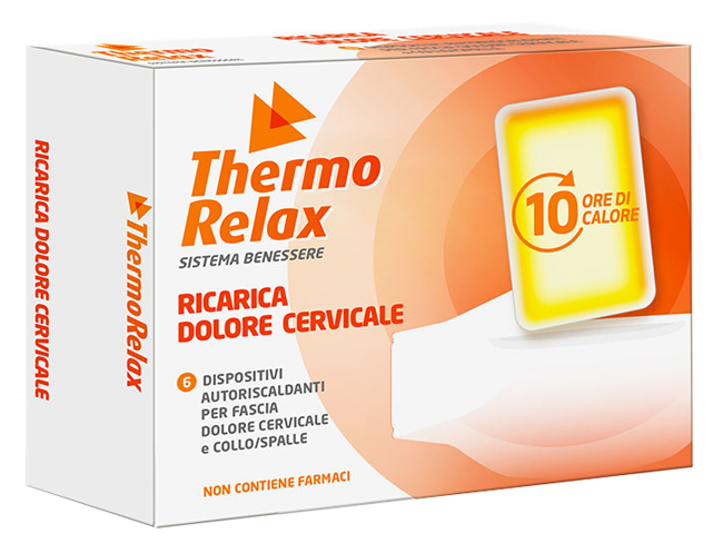 THERMORELAX RICARICA PER FASCIA DOLORE CERVICALE 6 DISPOSITIVI AUTORISCALDANTI - goldeneffe.it