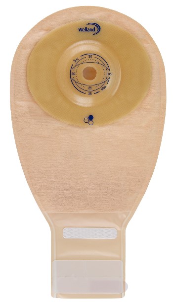 SACCA PER ILEOSTOMIA OPACA RITAGLIABILE WELLAND AURUM PROFILE ILEO MIDI DIAMETRO 13-48 MM INIZIO CONVESSITA' 48 MM 10 PEZZI - goldeneffe.it