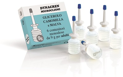 DYNACREN MICROCLISMI CAMOMILLA E MALVA 6 PEZZI DA 9 G PER ADULTI - goldeneffe.it
