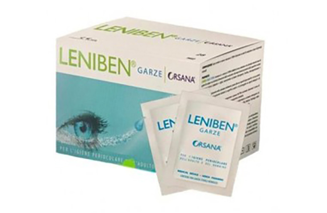 GARZA OCULARE LENIBEN CON ACIDO IALURONICO ED ESTRATTI VEGETALI 28 PEZZI - goldeneffe.it