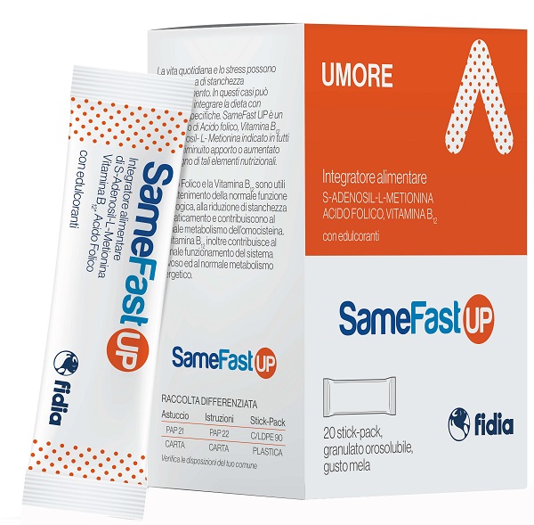 SAMEFAST UP 20 STICK PACK GRANULATO OROSOLUBILE GUSTO ANANAS - goldeneffe.it