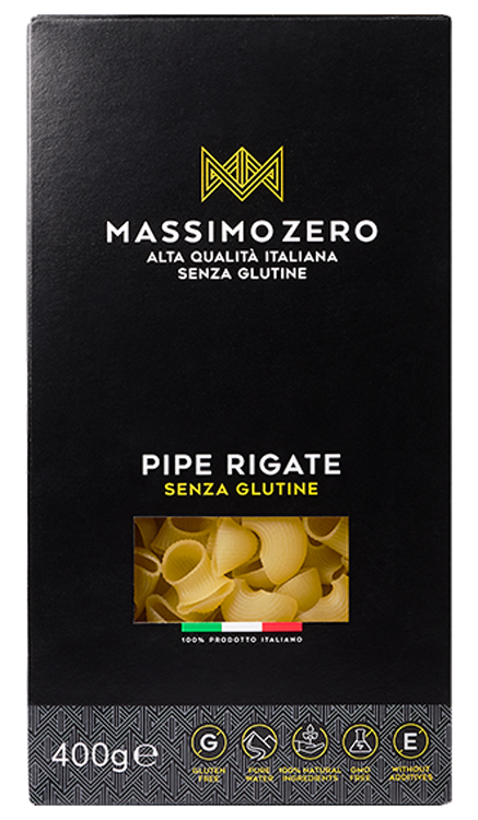 MASSIMO ZERO PIPE RIGATE 400 G - goldeneffe.it