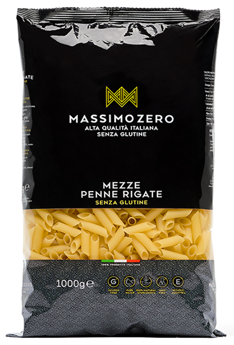 MASSIMO ZERO MEZZE PENNE RIGATE 1 KG - goldeneffe.it