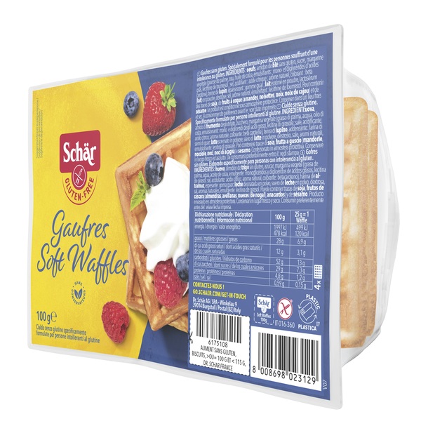 SCHAR GAUFRE SOFT WAFFLES 100 G - goldeneffe.it