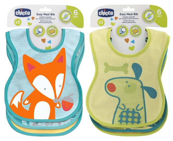 CHICCO BAVAGLINE PAPPA 6M+ 3PZ NEUTRE - goldeneffe.it