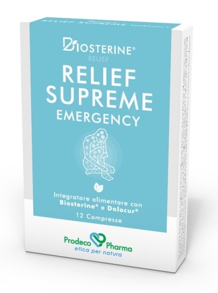 BIOSTERINE RELIEF SUPREME EMERGENCY 12 COMPRESSE - goldeneffe.it