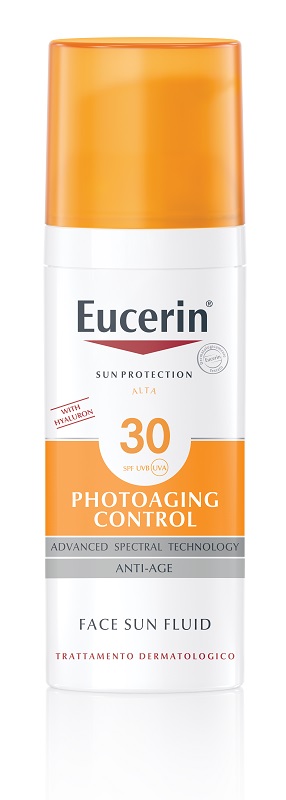 EUCERIN SUN PROTECTION SPF 30 PHOTOAGING CONTROL FACE SUN FLUID ANTI AGE 50 ML - goldeneffe.it