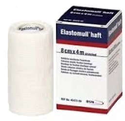 BENDA ELASTICA AUTOADESIVA ELASTOMULL HAFT COMPRESSIONE FORTE 8X400 CM - goldeneffe.it