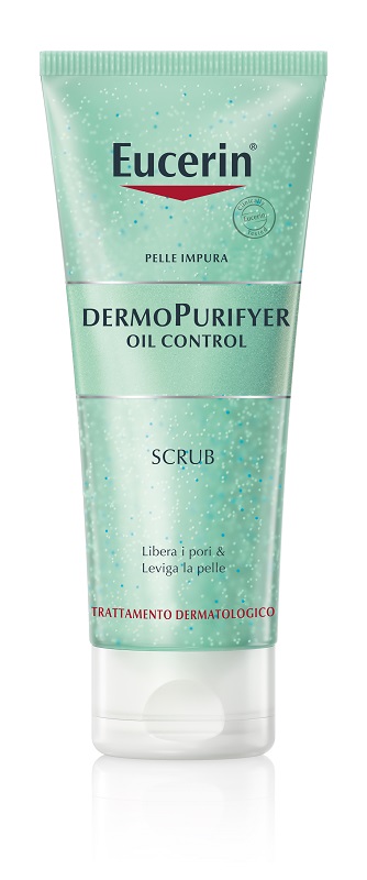 EUCERIN PELLE IMPURA DERMOPURIFYER OIL CONTROL SCRUB 100 ML - goldeneffe.it