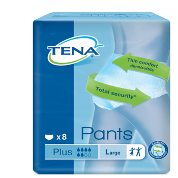 PANNOLONE PULL-UP TENA PANTS PLUS TAGLIA LARGE 8 PEZZI - goldeneffe.it