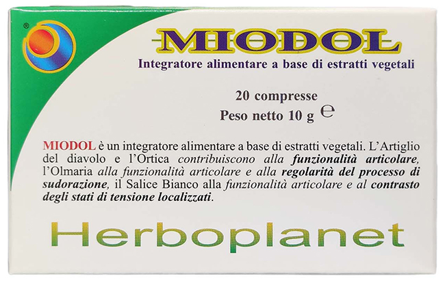 MIODOL 20 COMPRESSE BLISTER 10 G - goldeneffe.it