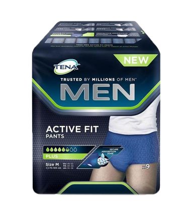 PULL UP UOMO TENA MEN PANTS ACTIVE FIT M 9 PEZZI - goldeneffe.it