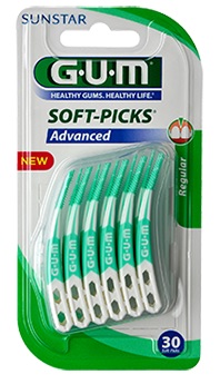 GUM SOFTPICKS ADVANCE SCOVOLINO LARGE GOMMA 30 PEZZI - goldeneffe.it