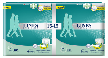 PANNOLONE A MUTANDA LINES SPECIALIST SUPER LARGE 30 PEZZI - goldeneffe.it