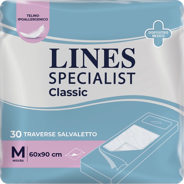 TRAVERSA ASSORBENTE LINES SPECIALIST CLASSIC MISURA 60X90 CM 30 PEZZI - goldeneffe.it