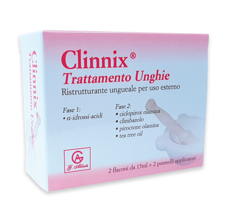 CLINNIX TRATTAMENTO UNGHIE 2 FLACONI 15 ML + 2 PENNELLI APPLICATORI - goldeneffe.it