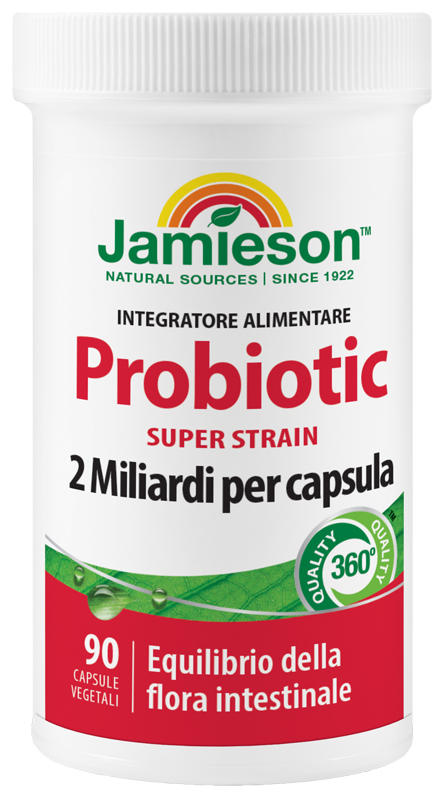 JAMIESON PROBIOTIC SUPER STRAIN 90 CAPSULE VEGETALI - goldeneffe.it