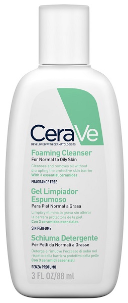 CERAVE SCHIUMA DETERGENTE VISO 88 ML - goldeneffe.it