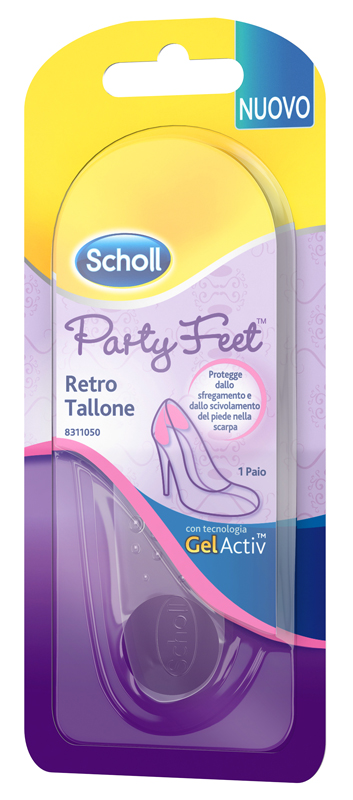 PLANTARE ORTOPEDICO PER RETRO TALLONE PARTY FEET SCHOLL GEL ACTIV 1 PAIO - goldeneffe.it