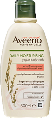 AVEENO BAGNO DOCCIA YOGURT ALBICOCCA & MIELE 300 ML PROMO - goldeneffe.it