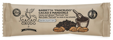 CACAO CRUDO BARRETTA PANCRUDO AL CACAO E MANDORLE BIO 28 G - goldeneffe.it