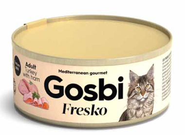 GOSBI FRESKO CAT ADULT TURKEY & HAM 70 G - goldeneffe.it