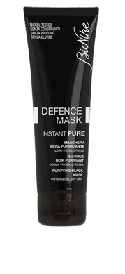 DEFENCE MASK INSTANT PURE MASCHERA NERA PURIFICANTE 75 ML - goldeneffe.it