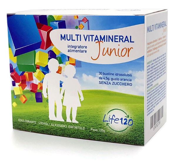 MULTI VITAMINERAL JUNIOR 30 BUSTINE - goldeneffe.it