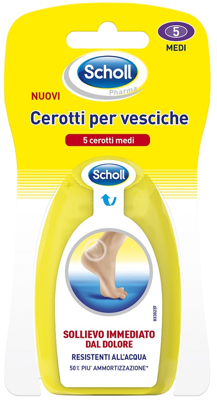 SCHOLL CEROTTI PER VESCICHE MEDIO DITA DEI PIEDI 6 PEZZI - goldeneffe.it