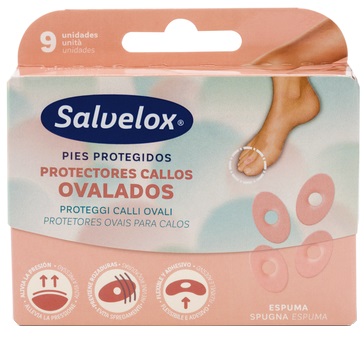 PROTEGGI CALLI OVALI SALVELOX IN SPUGNA 9 PEZZI - goldeneffe.it
