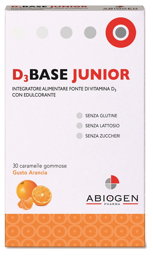 D3BASE JUNIOR 30 CARAMELLE GOMMOSE ARANCIA - goldeneffe.it