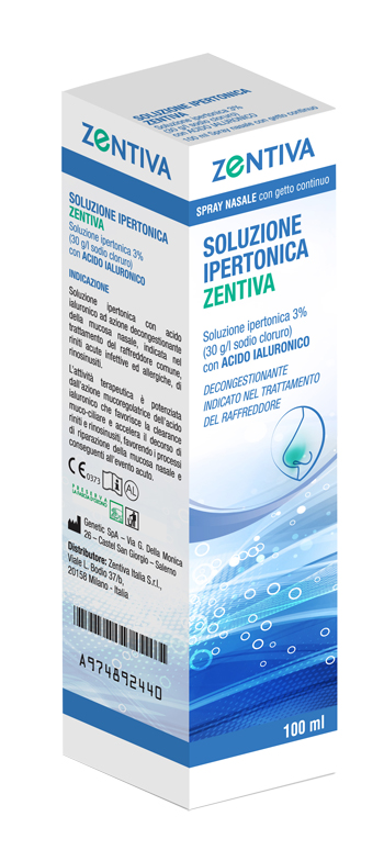 SOLUZIONE IPERTONICA ZENTIVA SPRAY NASALE 100 ML - goldeneffe.it