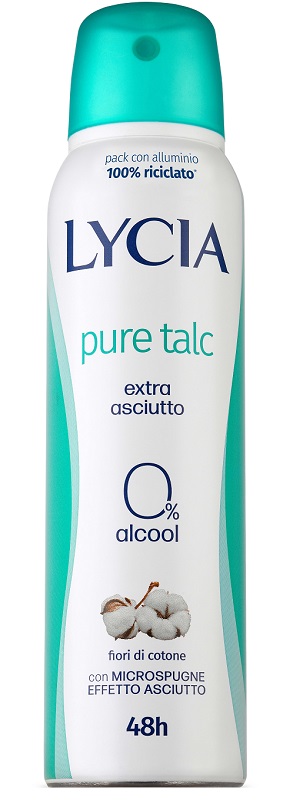 LYCIA SPRAY PURE TALC 150 ML - goldeneffe.it