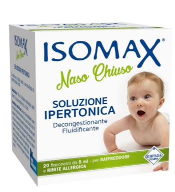 SOLUZIONE IPERTONICA ISOMAX NASO CHIUSO 20 FLACONCINI DA 5 ML - goldeneffe.it