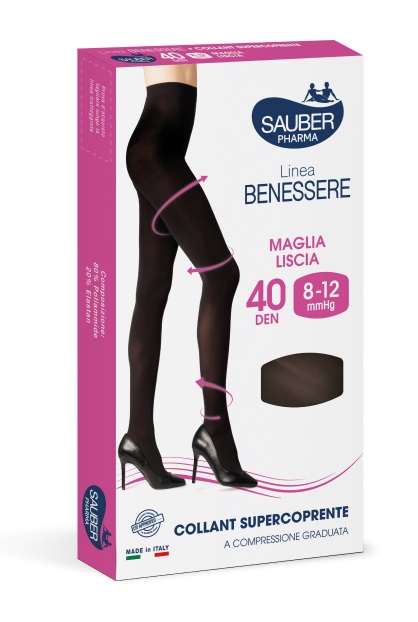 COLLANT SUPERCOPRENTE SAUBER 8-12MMHG NERO 2 - goldeneffe.it