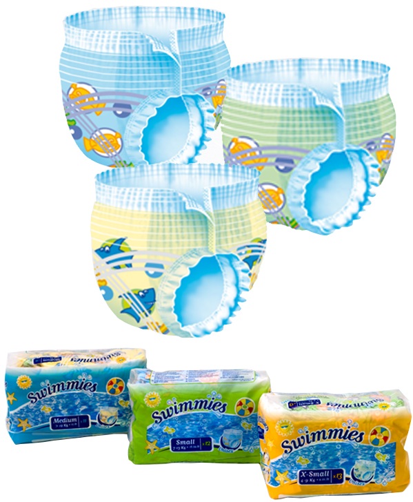 SWIMMIES PANNOLINO PANTS S3 12 KG+ TAGLIA M 11 PEZZI - goldeneffe.it