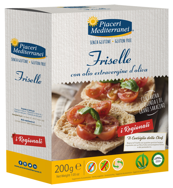 PIACERI MEDITERRANEI FRISELLE 200 G - goldeneffe.it