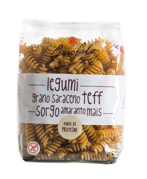 GAROFALO FUSILLI PASTA SENZA GLUTINE LEGUMI E CEREALI 400 G - goldeneffe.it