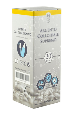 ARGENTO COLLOIDALE SUPREMO 20PPM 100 ML SPRAY + CONTAGOCCE - goldeneffe.it