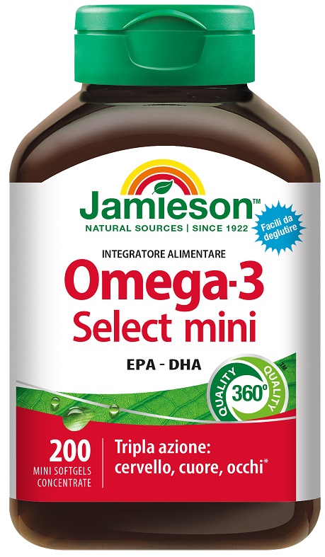 JAMIESON OMEGA 3 SELECT MINI 200 PERLE - goldeneffe.it