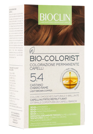 BIOCLIN BIO COLORIST 5,4 CASTANO CHIARO RAME - goldeneffe.it