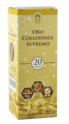 ORO COLLOIDALE SUPREMO 20PPM 100 ML - goldeneffe.it