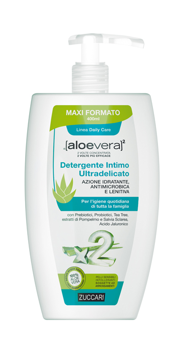 ALOEVERA2 DETERGENTE INTIMO ULTRADELICATO 400 ML - goldeneffe.it