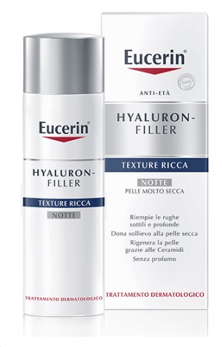 EUCERIN HYALURON+FILLER TEXTURE RICCA NOTTE 50 ML - goldeneffe.it